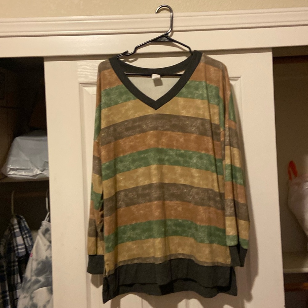 Stripe shirt long sleeve
